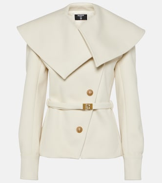 Abrigo asimétrico de lana | Balmain