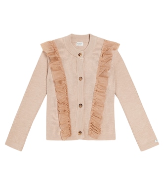 Cardigan Darine in misto lana con tulle | Donsje