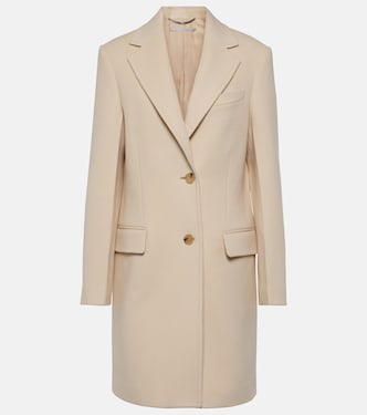 Abrigo de lana de botonadura simple | Stella McCartney