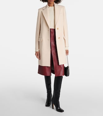 Abrigo de lana de botonadura simple | Stella McCartney