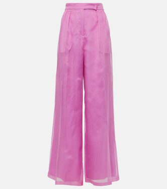 Pantaloni a gamba larga Calibri in seta | Max Mara