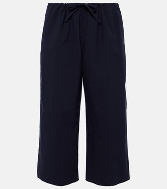 Weite Cropped-Hose Jubin aus Popeline | The Row