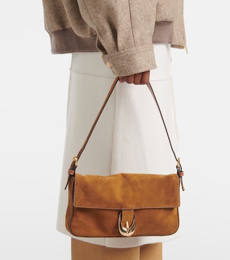 Borsa a spalla Harlow in suede | Staud