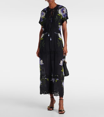 Bedrucktes Maxikleid Soft Garden | Farm Rio