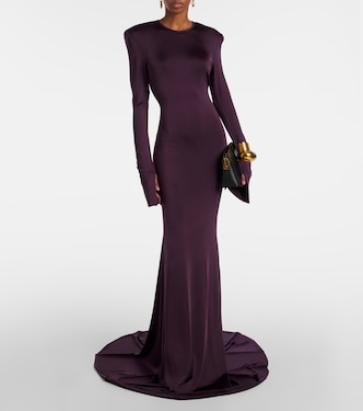 Abito lungo in jersey con cut-out | Victoria Beckham