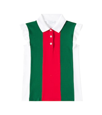 Cotton-blend polo shirt | Gucci Kids