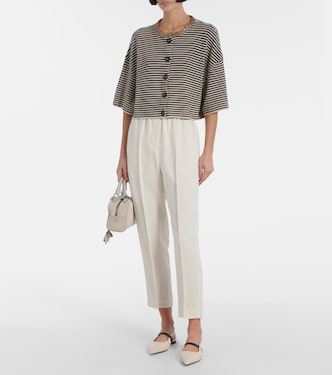Twill tapered pants | Brunello Cucinelli