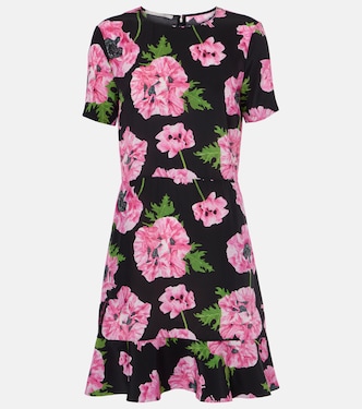 Abito corto Iconic in seta con volant | Stella McCartney