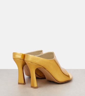 Mules Rana in pelle metallizzata | Bottega Veneta