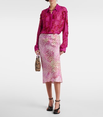 Gonna midi con stampa | Dries Van Noten
