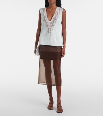 Gonna midi in chiffon | Jacques Wei