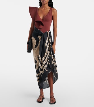 Printed cotton beach cover-up | Johanna Ortiz
