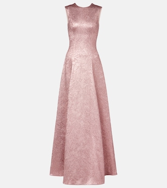 Nodin open-back cloque gown | Emilia Wickstead