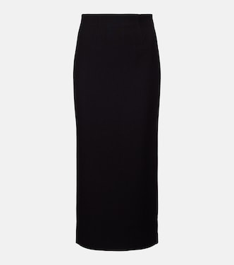 Pencil crêpe midi skirt | Roland Mouret