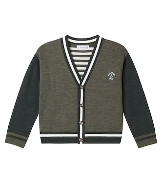 Julian colorblocked wool cardigan | Bonpoint