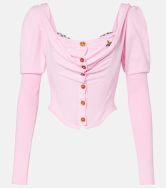 Bea Corset cotton and cashmere cardigan | Vivienne Westwood