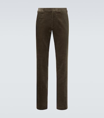 Cotton corduroy slim pants | Ralph Lauren Purple Label