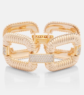Knocker crystal-embellished bracelet | Self-Portrait