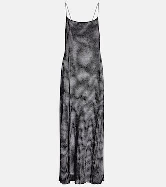 Vestido largo Sienna de lino semitransparente | The Frankie Shop