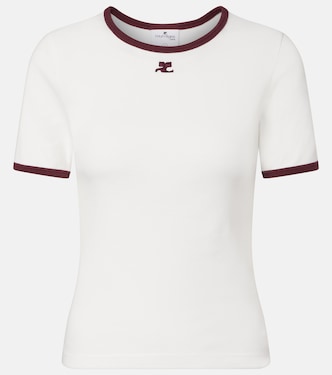 Signature logo cotton T-shirt | Courrèges
