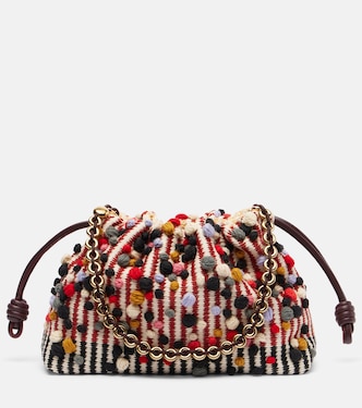 Flamenco Medium knitted clutch | Loewe
