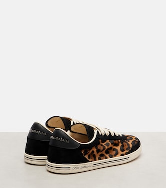 Baskets Saint Tropez Light en cuir façon poulain | Dolce&Gabbana