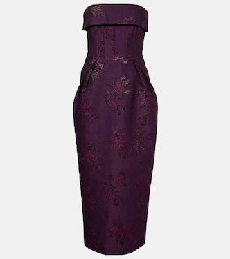 Afina floral brocade cocktail dress | Rebecca Vallance