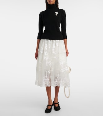 Sequined tulle midi skirt | Simone Rocha
