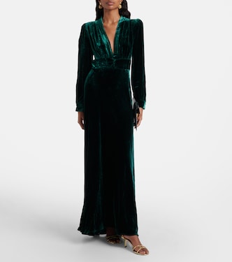Vestido de fiesta Emory de terciopelo | Rixo