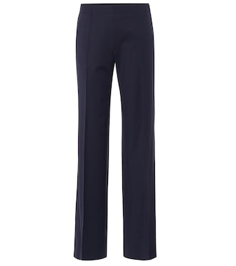 Pantalon de tailleur ample en laine stretch | Chloé