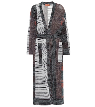 Lamé intarsia longline cardigan | Missoni
