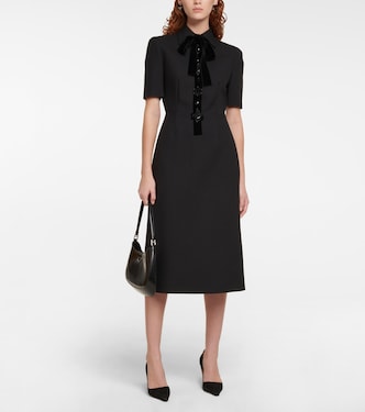 Virgin wool midi dress | Prada