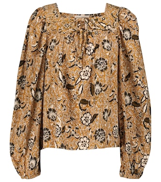 Blusa Issa in misto cotone con stampa | Ulla Johnson