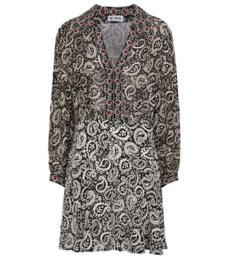 Indy paisley-printed silk minidress | Rixo