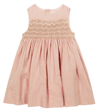 Anaya linen cotton and silk dress | Bonpoint