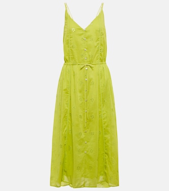 Madelyn broderie anglaise midi dress | Velvet