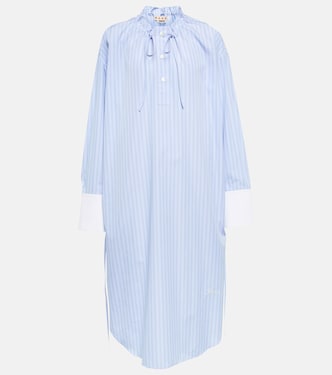 Robe chemise en coton à fines rayures | Marni