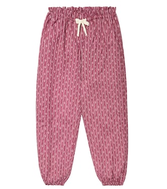 Bedruckte Hose Arnica aus Baumwolle | Caramel