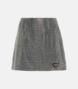 Minifalda con cristales | Prada