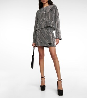 Kristallverzierter Minirock | Prada