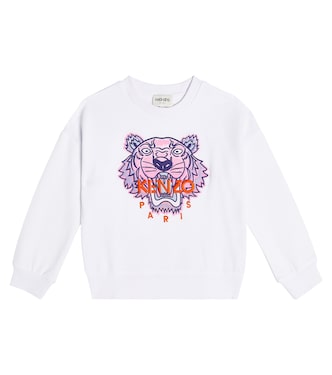 Embroidered cotton sweatshirt | Kenzo Kids