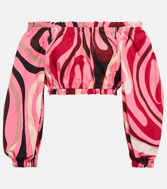 Cropped-Top Marmo aus Baumwolle | Pucci