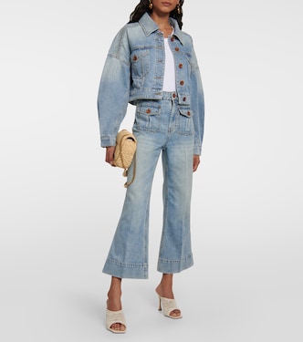 Cropped Flared Jeans Raie | Zimmermann
