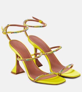 Sandalias Gilda 95 de PVC con cristales | Amina Muaddi