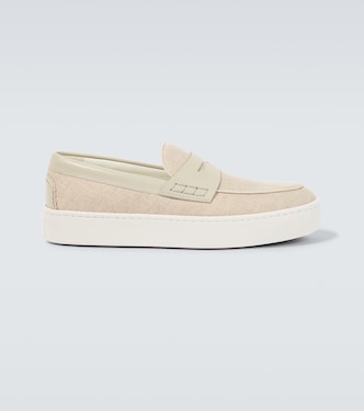 Loafers Paqueboat aus Canvas und Leder | Christian Louboutin