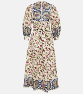 Robe midi imprimée en coton mélangé | Etro