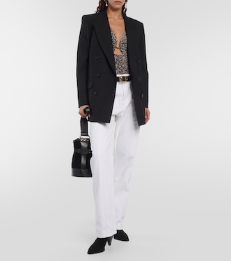 Top Laura in jersey con stampa e volant | Isabel Marant