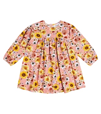 Bebé - vestido Coral de algodón floral | Molo