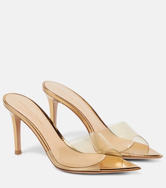 Pantoletten Elle 85 mit Metallic-Leder | Gianvito Rossi
