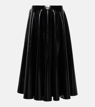 Falda midi de látex | Alaïa